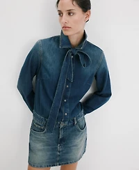 Mango Women's Combined Denim Dress