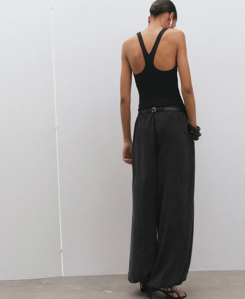Mango Women's Elastic Waist Balloon Pants
