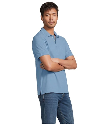 Lands' End Men's Short Sleeve Performance Mesh Pique Polo