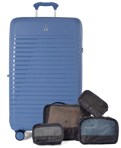 Travelpro Optima Large Check-In Expandable Spinner and Packing Cubes
