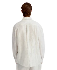 Karl Lagerfeld Paris Men's Striped Four Pocket Shirt