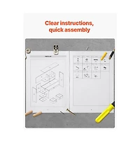 Sugift 3 Tier Desktop Bookshelf 37 x 10 x 31.1 in Office Storage Organizer