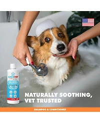Ubavet Aloe & Oatmeal Shampoo for Dogs & Cats – Gentle Hydrating Formula – (16.9 fl oz / 500ml)