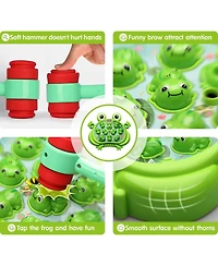 HopeRock Toys , Whack A Frog Game,with 5 Modes,45 Levels,9 Music Spray and Light-up