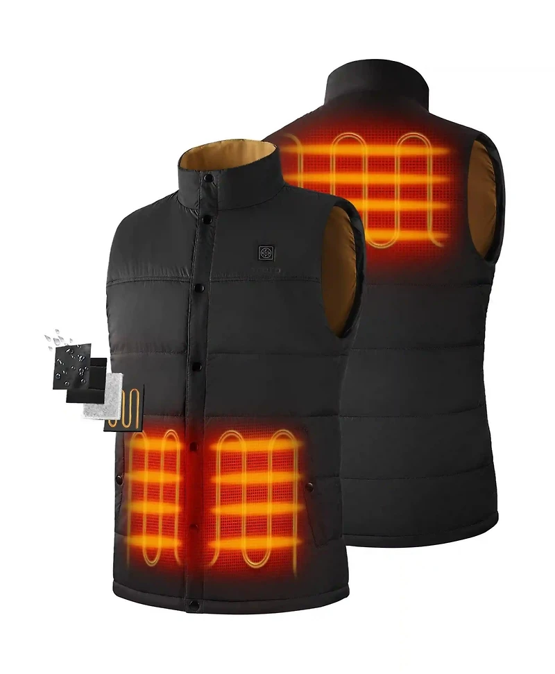 ororo Men's PuffLyte 3-Zone Heated Lightweight Vest