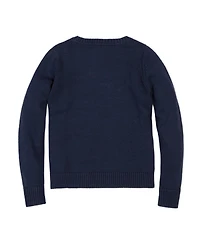 Hope & Henry Little Boys and Organic Crew Neck Flag Sweater