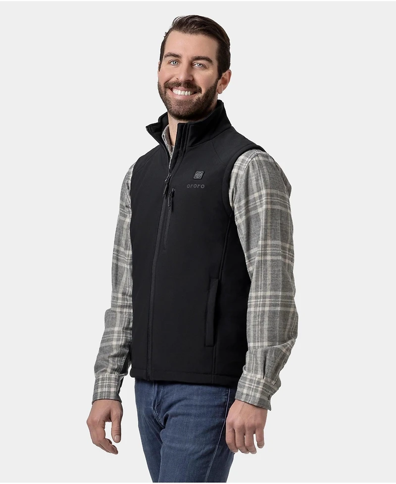 ororo Men's 4-Zone Heated Softshell Vest