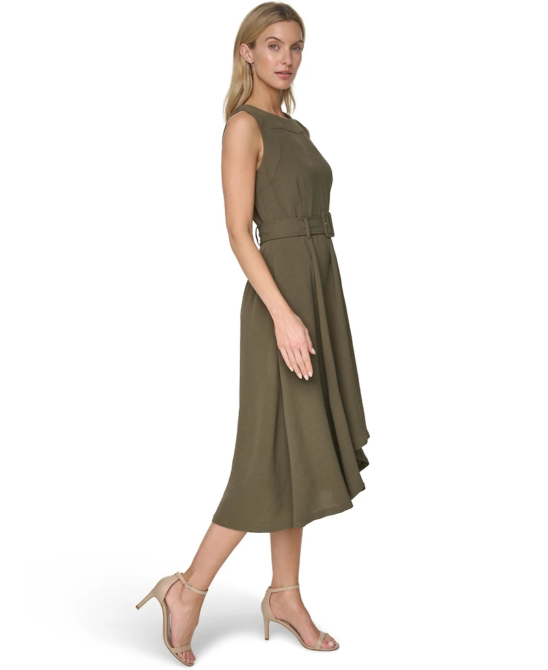 Calvin Klein Women's Crew Neck Midi Dress