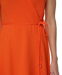Calvin Klein Women's V Neck Midi Dress
