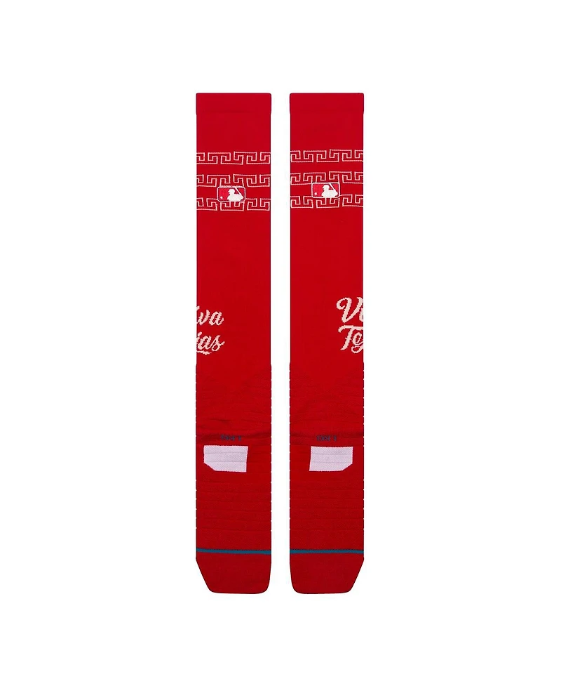 Stance Men's and Women's Red Texas Rangers 2026 City Connect Over The Calf Socks