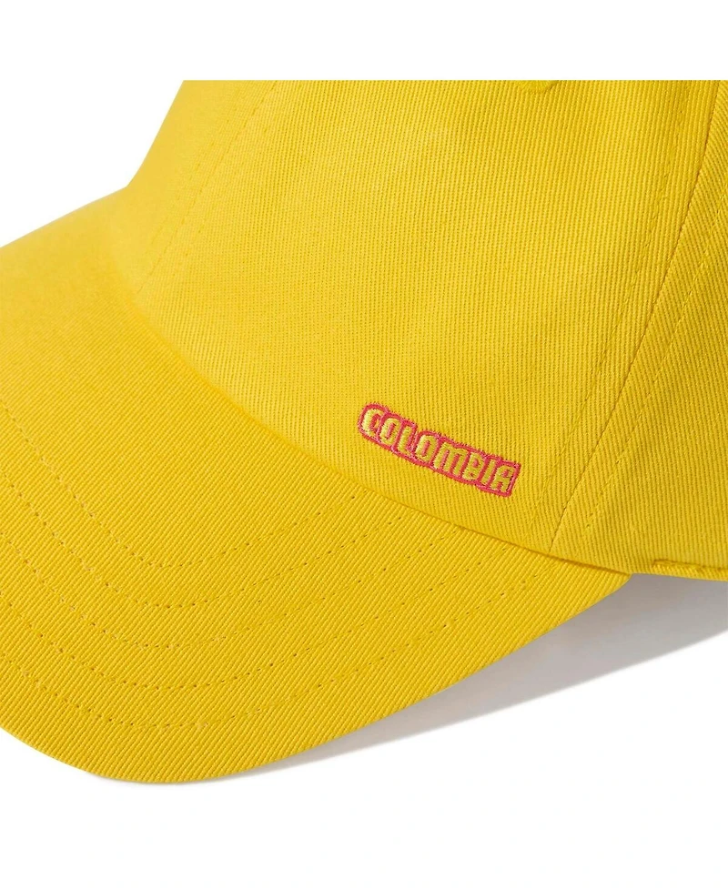 Adidas Men's and Women's Yellow Colombia National Team Dad Adjustable Hat