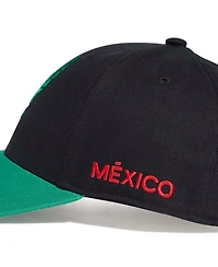Adidas Men's and Women's Black/Green Mexico National Team Eagle Baseball Adjustable Hat