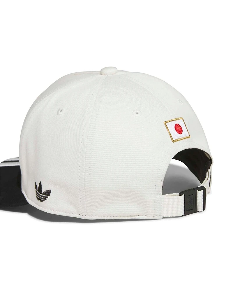 Adidas Men's and Women's White Japan National Team Pinched Crown Adjustable Hat