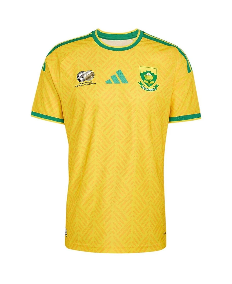 Adidas Men's Yellow South Africa National Team Home On-Field Authentic Jersey