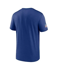 Nike Men's Royal New York Giants Sideline Legend Small Logo Dri-fit T-Shirt