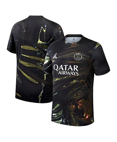 Jordan Men's Black Paris Saint-Germain 2025/26 Night Edition Stadium Replica Jersey