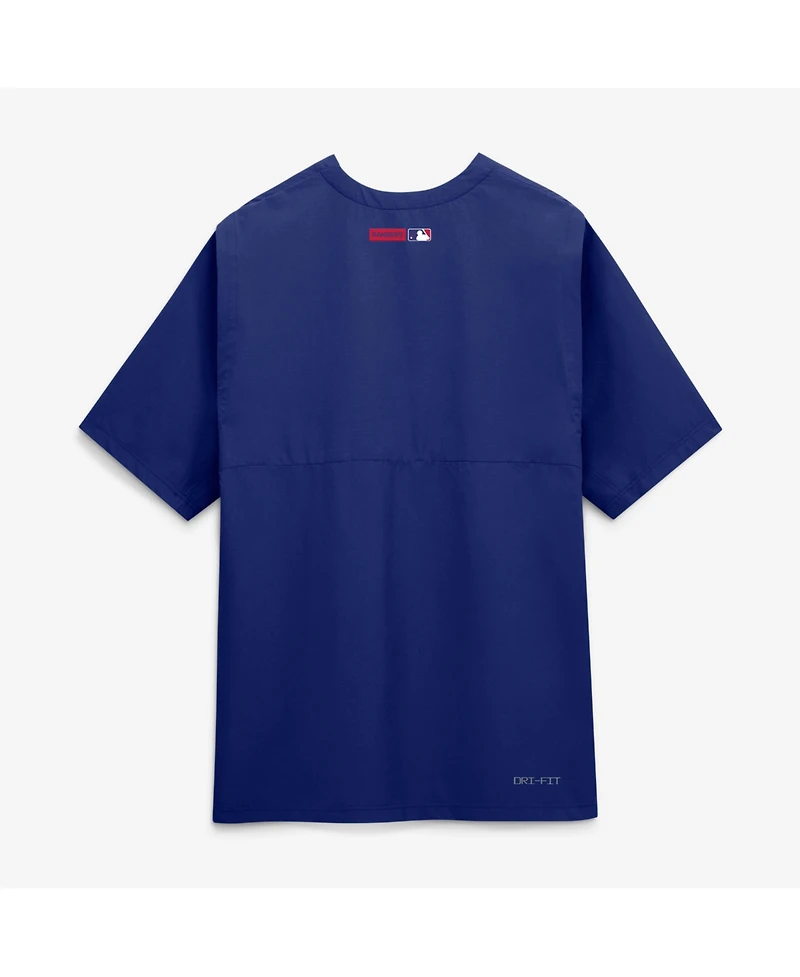 Nike Men's Royal Texas Rangers Authentic Collection Dri-fit Quarter-Zip Windshirt
