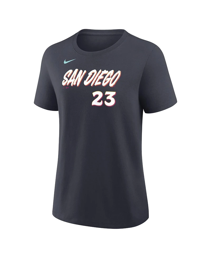 Nike Women's Fernando Tatis Jr. Obsidian San Diego Padres 2026 City Connect Name Number T-Shirt