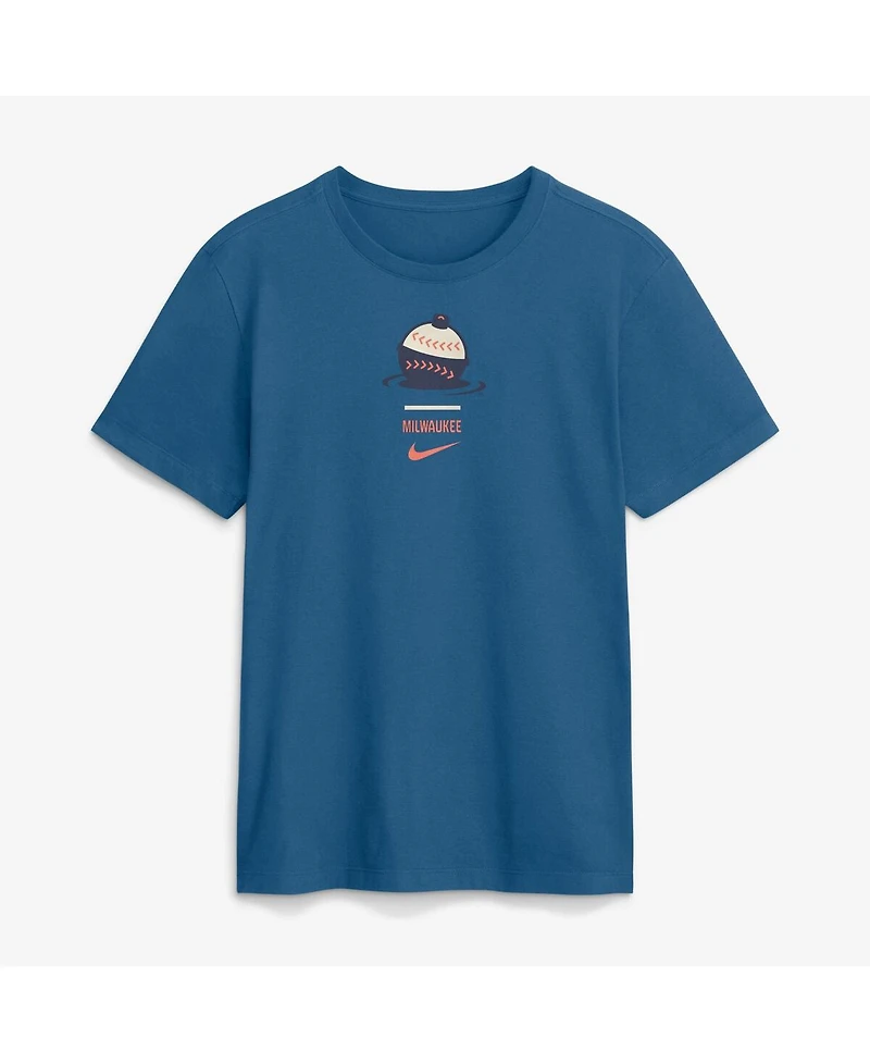 Nike Men's Blue Milwaukee Brewers 2026 City Connect 2-Hit T-Shirt