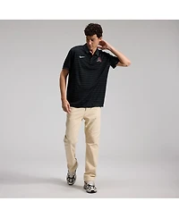 Nike Men's Black Arizona Diamondbacks Authentic Collection Striped Victory Dri-fit Polo Shirt