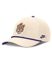 Nike Men's and Women's Natural Lsu Tigers Legacy Vintage Rope Rise Adjustable Hat