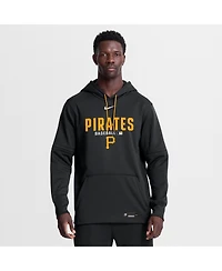 Nike Men's Black Pittsburgh Pirates Authentic Collection Therma-fit Hoodie