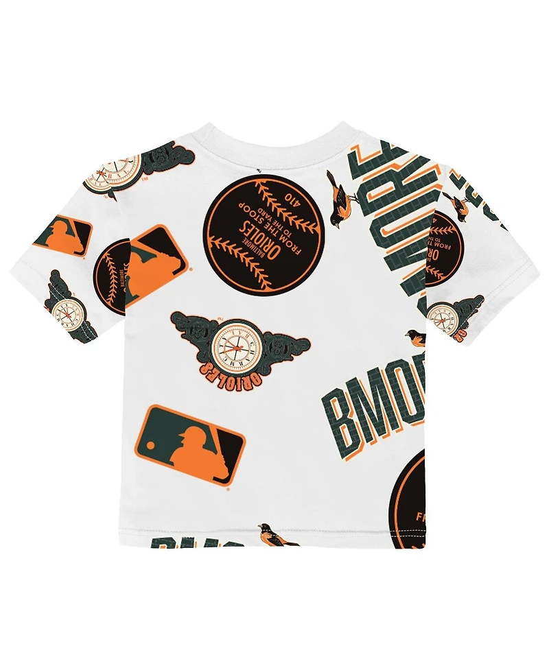 Outerstuff Toddler White Baltimore Orioles 2026 City Connect Game Day T-Shirt