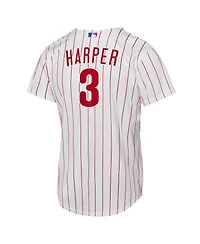 Nike Big Boys and Girls Bryce Harper White Philadelphia Phillies Home Replica Player Jersey