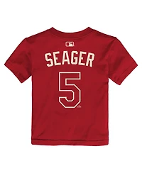 Nike Toddler Corey Seager Red Texas Rangers 2026 City Connect Name Number T-Shirt