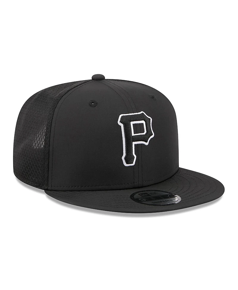 New Era Men's Black Pittsburgh Pirates 2026 Batting Practice 9FIFTY Snapback Hat