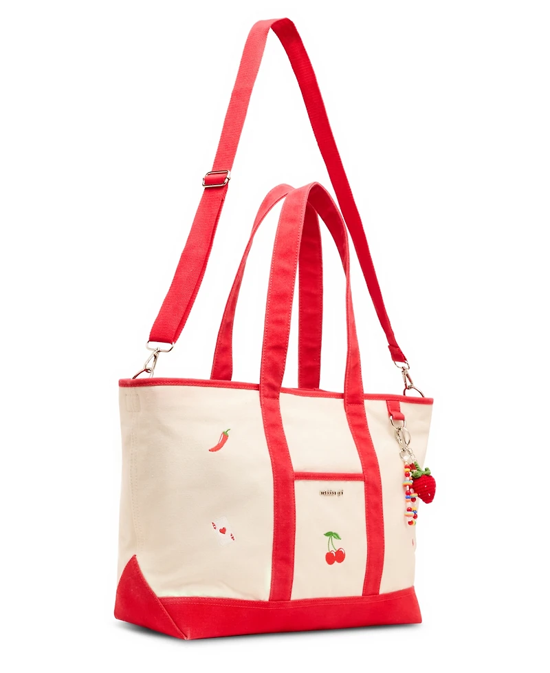 Madden Girl Romain Extra-Large Canvas Tote Handbag