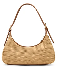 Madden Girl Nicoles Straw Medium Shoulder Handbag