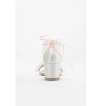 Forever & Always Shoes Women's Moana Lace Bridal Low Heel Sandals