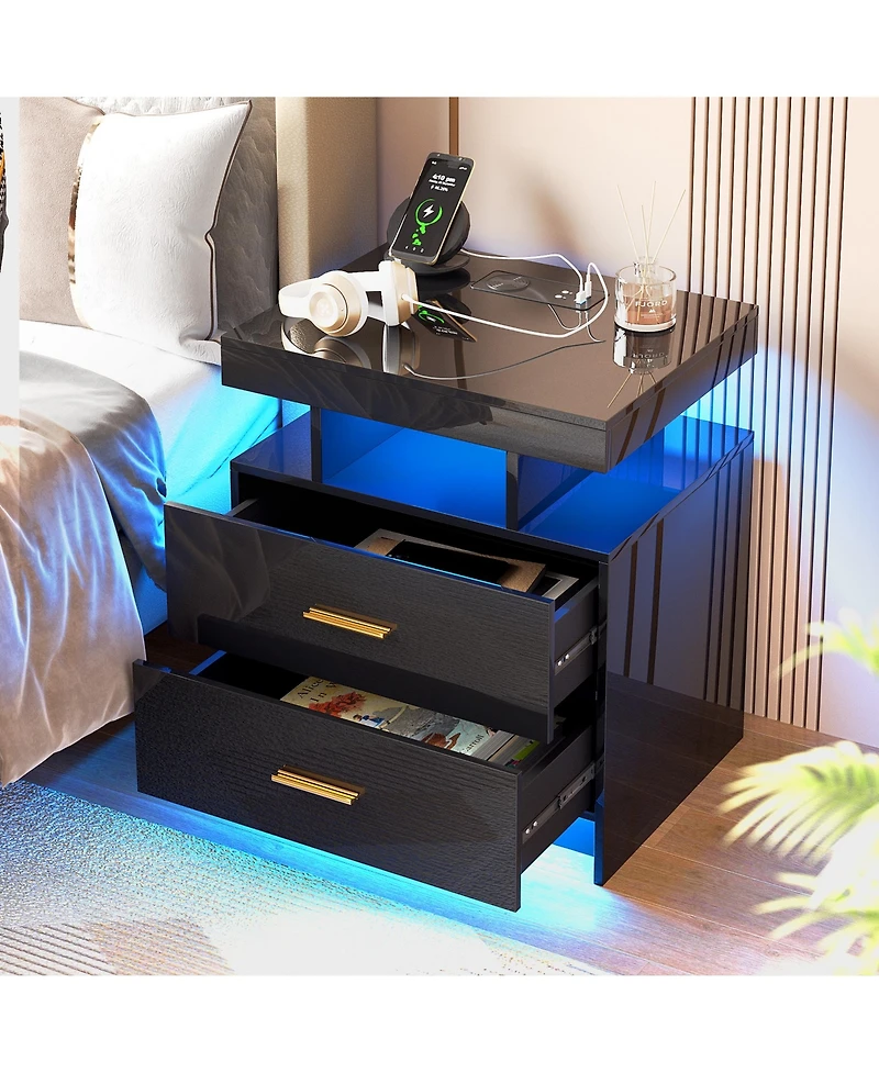 Vlsrka Ashten 2 - Drawer Nightstand