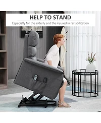 Boyel Living Electric Power Lift Recliner Chair for Elderly Fabric Chair with Remote Control