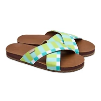 Women's Zensole Cascades Faux Leather Double Strap Slide Sandals