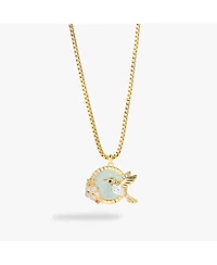 Alex and Ani Hummingbird Gemstone Pendant Necklace
