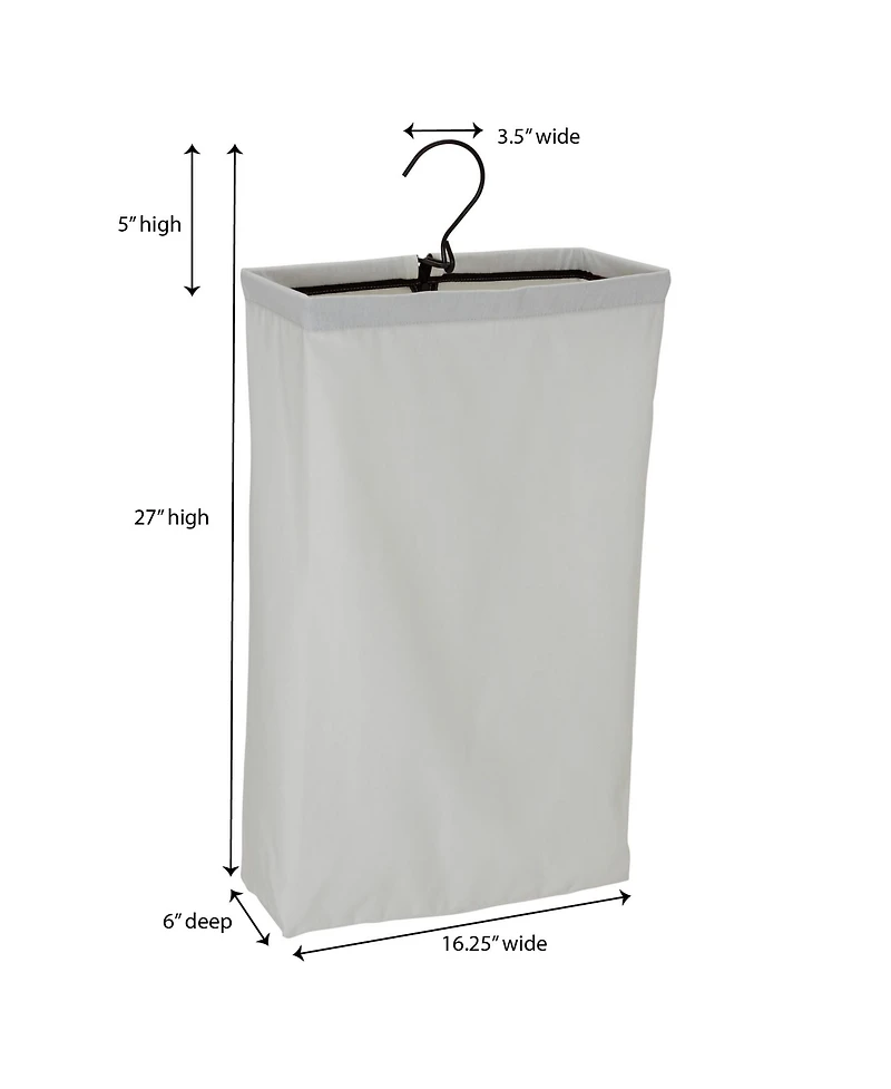 Household Essentials Door Hanging Laundry Bag, Trim