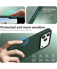 Gonez Magnetic for iPhone 17 Pro Max Case, Compatible with MagSafe Liquid Silicone Anti-Scratch Shockproof Protective Phone Case