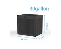 sumyeg 30 Gallon Waterproof Resin Outdoor Storage Deck Box