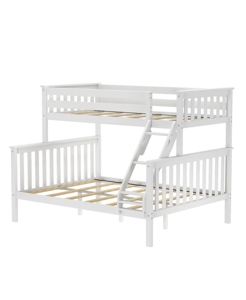 Max & Lily Solid Wood Twin Xl over Queen Bunk Bed for Kids