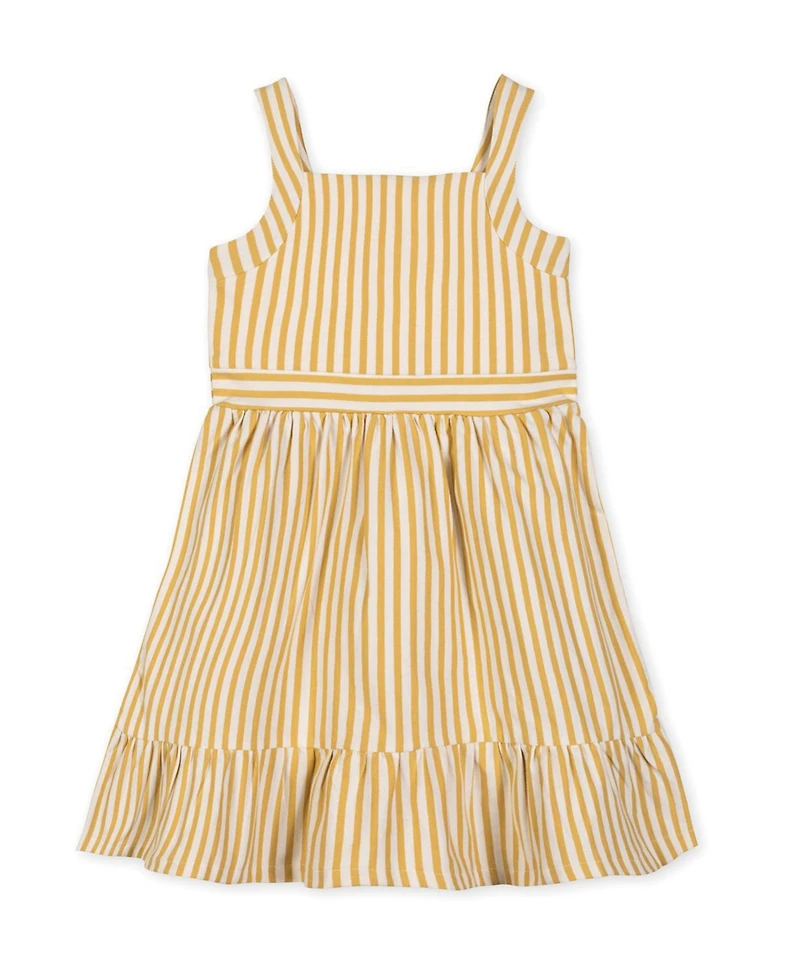 Hope & Henry Little Girls and Organic Knit Tank Sundress with Flounce