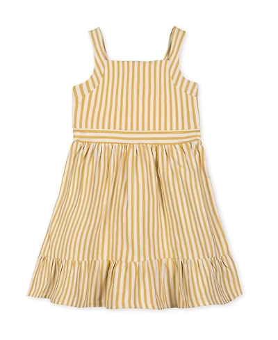 Hope & Henry Little Girls and Organic Knit Tank Sundress with Flounce