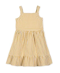 Hope & Henry Little Girls and Organic Knit Tank Sundress with Flounce