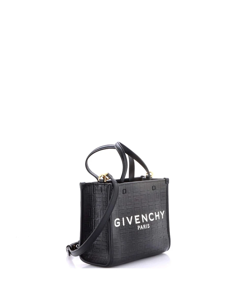 Pre-Owned Givenchy Mini G-Tote 4G Embossed Coated Canvas