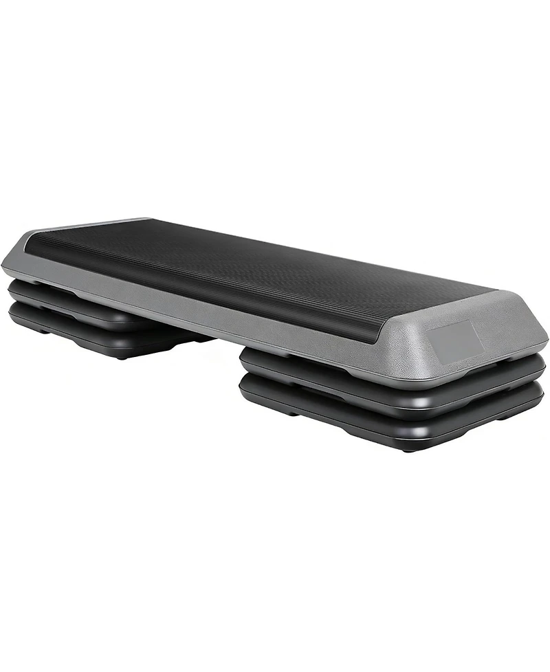 Zeny Exercise Aerobic Step Platform, Adjustable Fitness Stepper with 4 Stackable Risers, Aerobics Stepper Workout Stepper