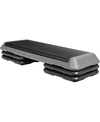 Zeny Exercise Aerobic Step Platform, Adjustable Fitness Stepper with 4 Stackable Risers, Aerobics Stepper Workout Stepper