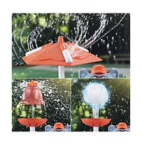 Bruce & Shark 3-in-1 Baseball Water Sprinkler - Rotating Splash Toy with Bat & Balls