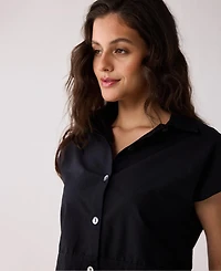 Reistor Women's Oversized Crop Shirt