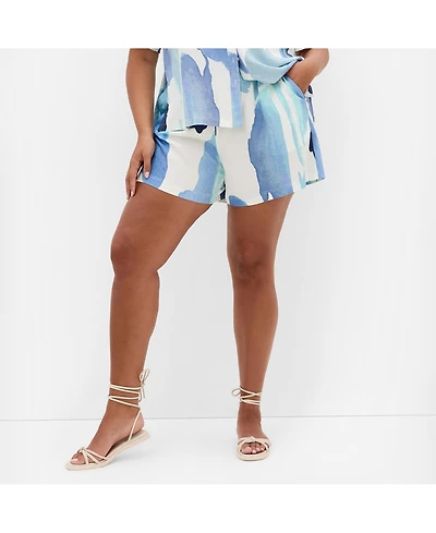City Chic Women's Surface Level Print Short